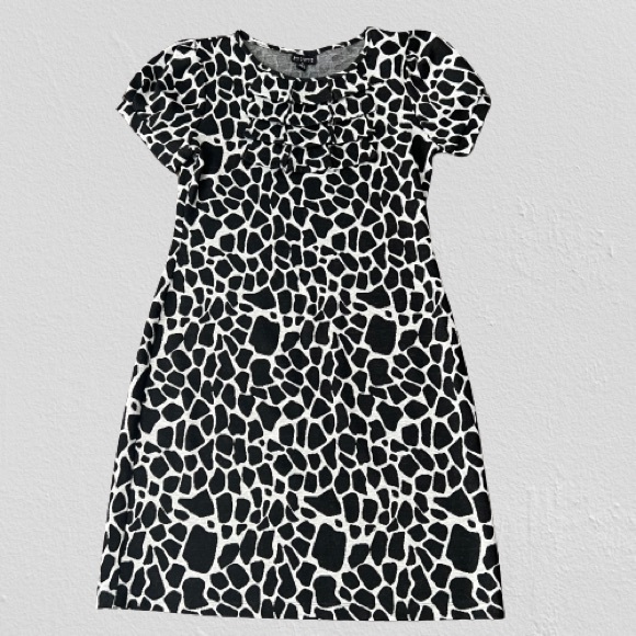 Enfocus Studio Animal Print Ruffle Collar Dress - Picture 14 of 14